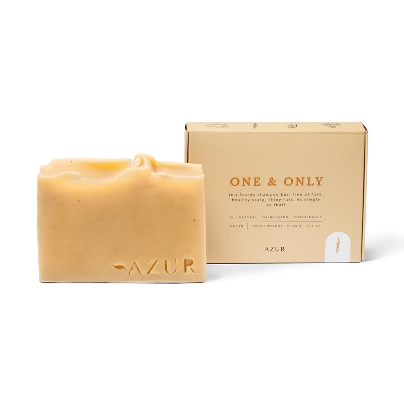 One & Only Shampoo Bar van Azur - natuurlijke haarzeep met jojoba en rozemarijn