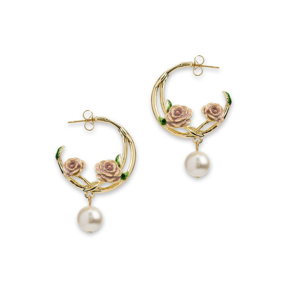Vintage Rose & Pearl Creolen – Bill Skinner