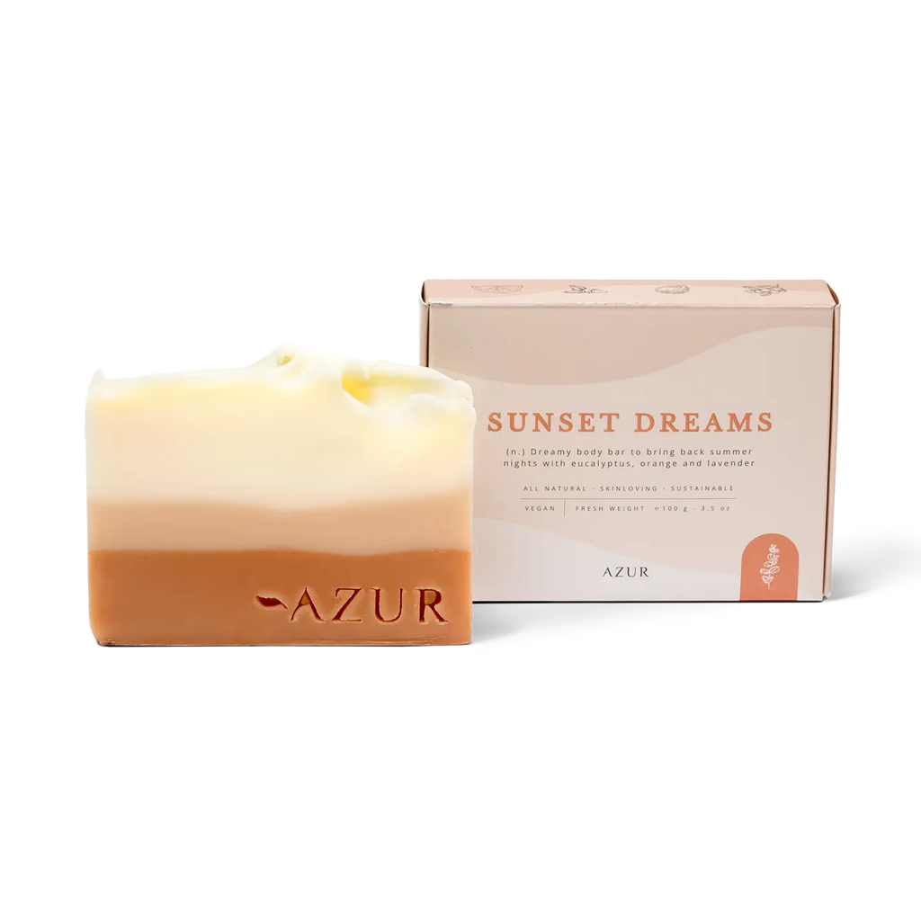 Sunset Dreams Bodybar natuurlijke zeep met rode klei en eucalyptus