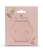 Eikel Oorknopjes met Pareltjes - Bill Skinner