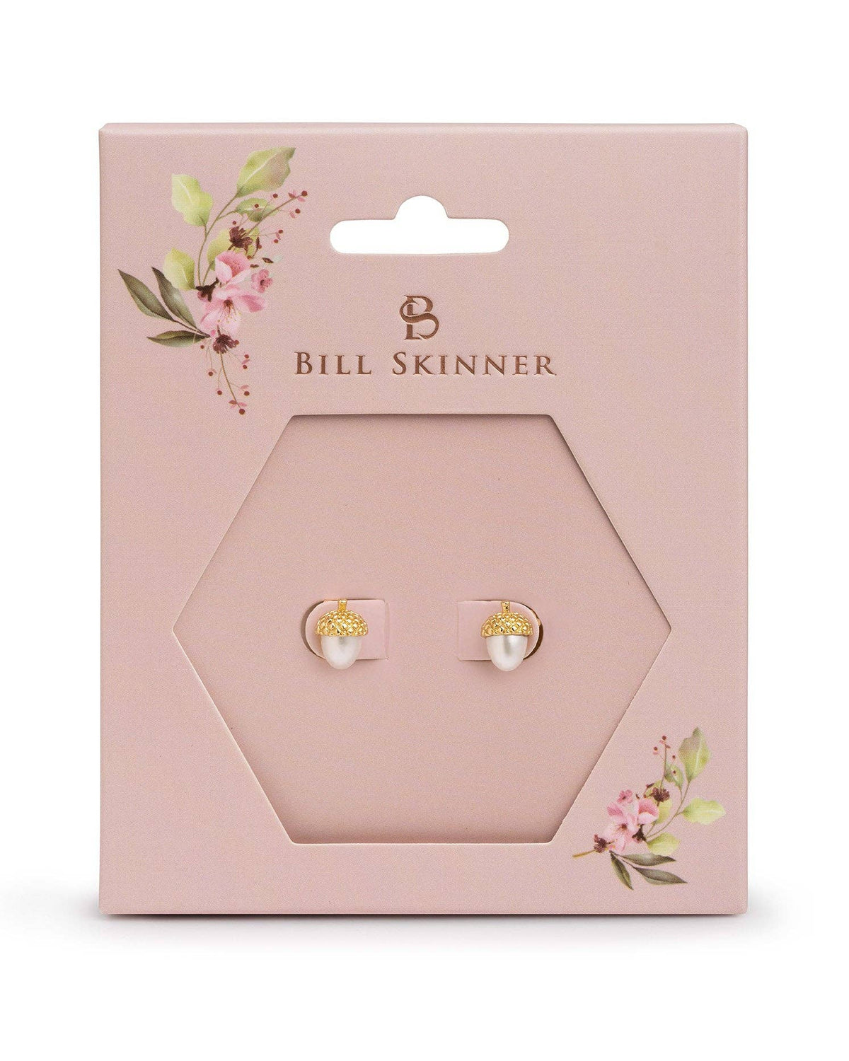 Eikel Oorknopjes met Pareltjes - Bill Skinner