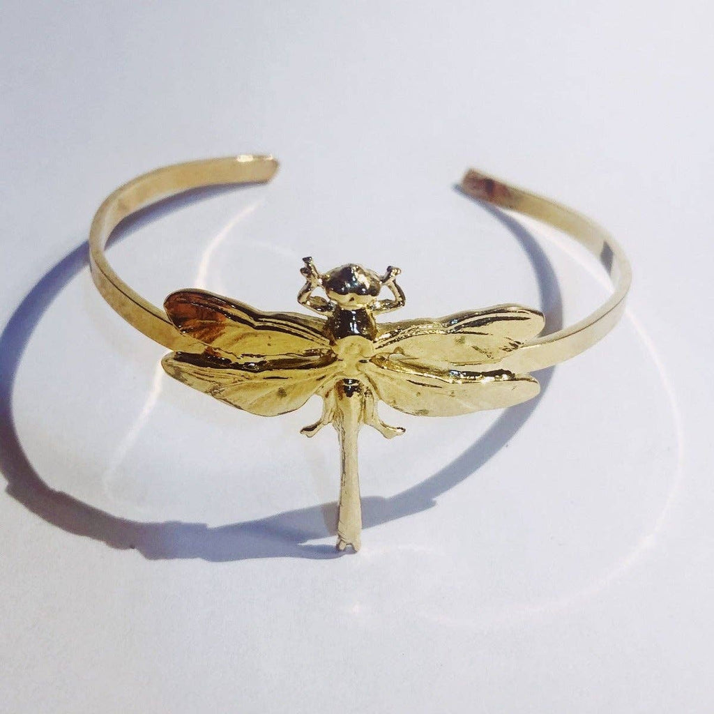 Gouden Kleine Libelle Armband – Lotta Djossou Paris