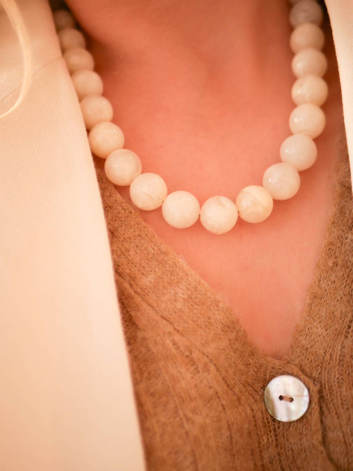 Juna ketting – Crème