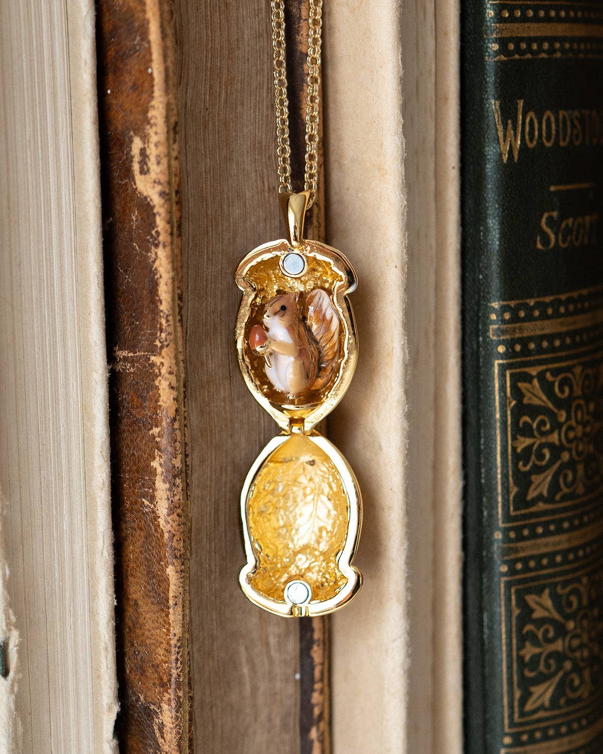 Eekhoorn & Eikel Medaillon Ketting - Bill Skinner