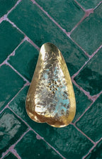 Hartvormig messing schaaltje voor natuurlijke zeep of sieraden
