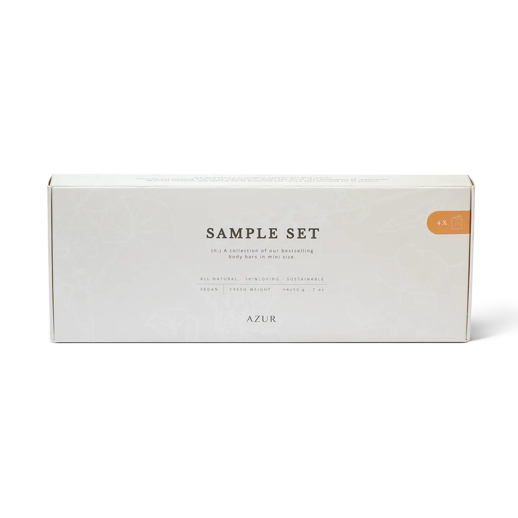 Sample set natuurlijke bodybar cadeauset met vier populaire zepen