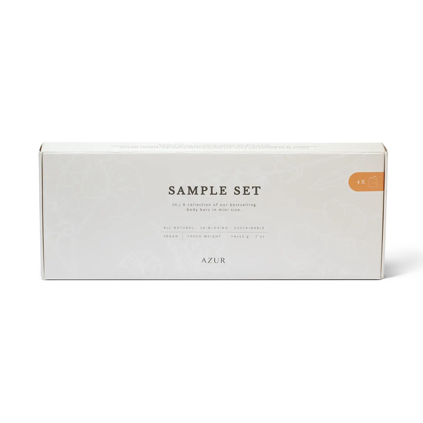 Sample set natuurlijke bodybar cadeauset met vier populaire zepen