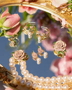 Vintage Rose & Pearl Creolen – Bill Skinner