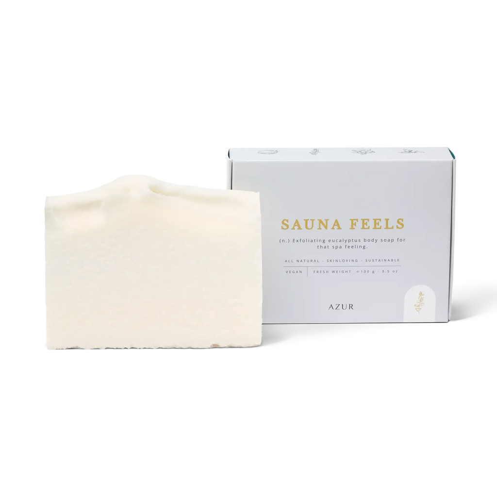 Sauna Feel Bodyscrubbar natuurlijke zoutzeep met eucalyptus