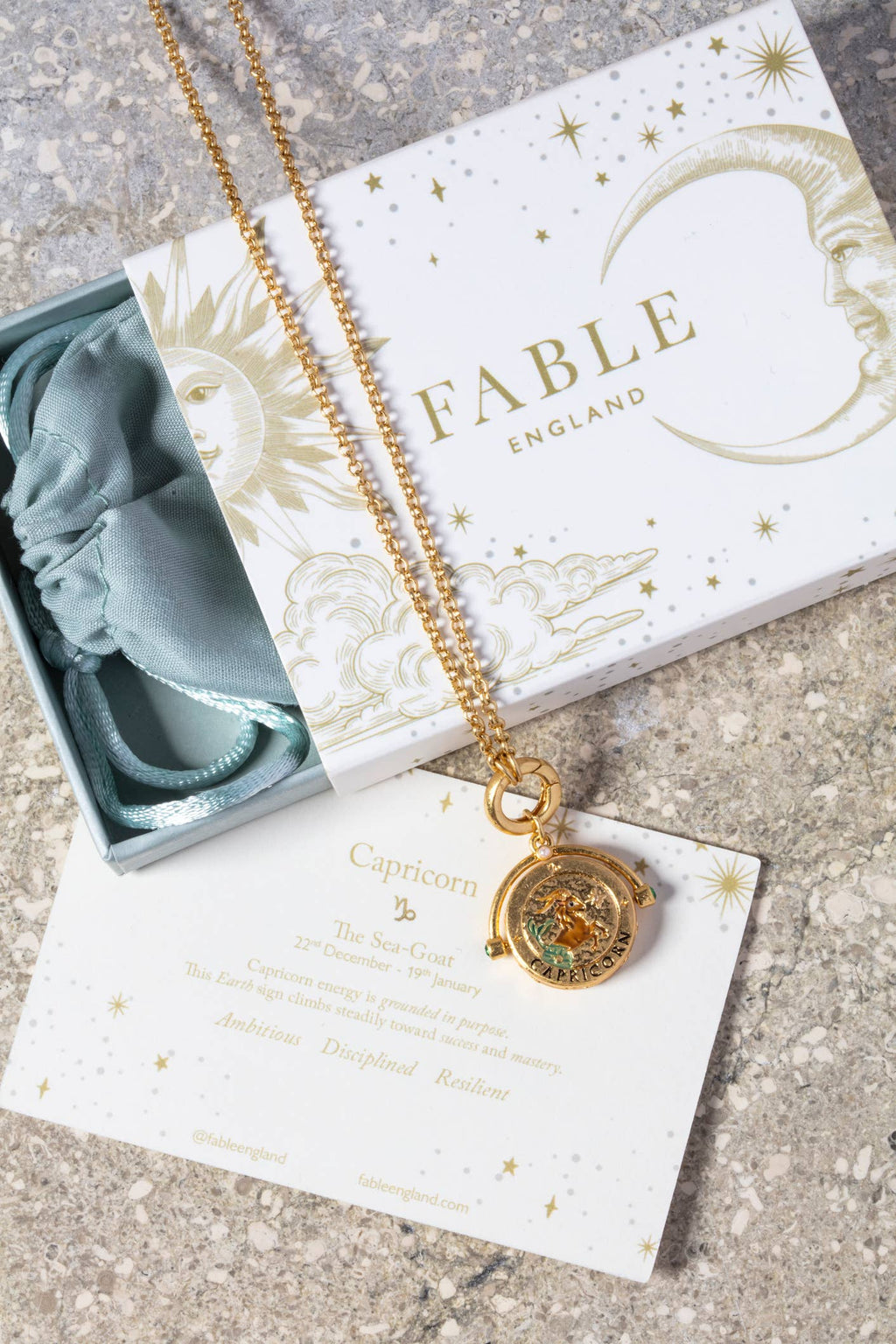 Steenbok sterrenbeeldketting - Fable England