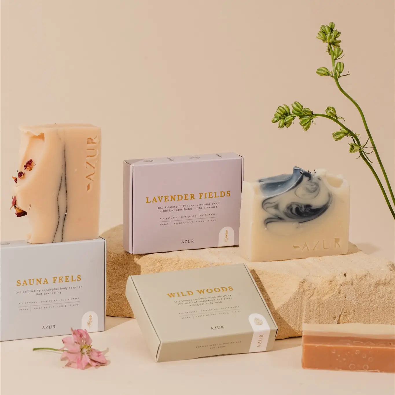 Lavender Fields natuurlijke bodybar voor een kalmerend douchemoment