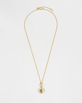 Maagd Sterrenbeeldketting van Fable England - talismanketting in messing met gouden afwerking