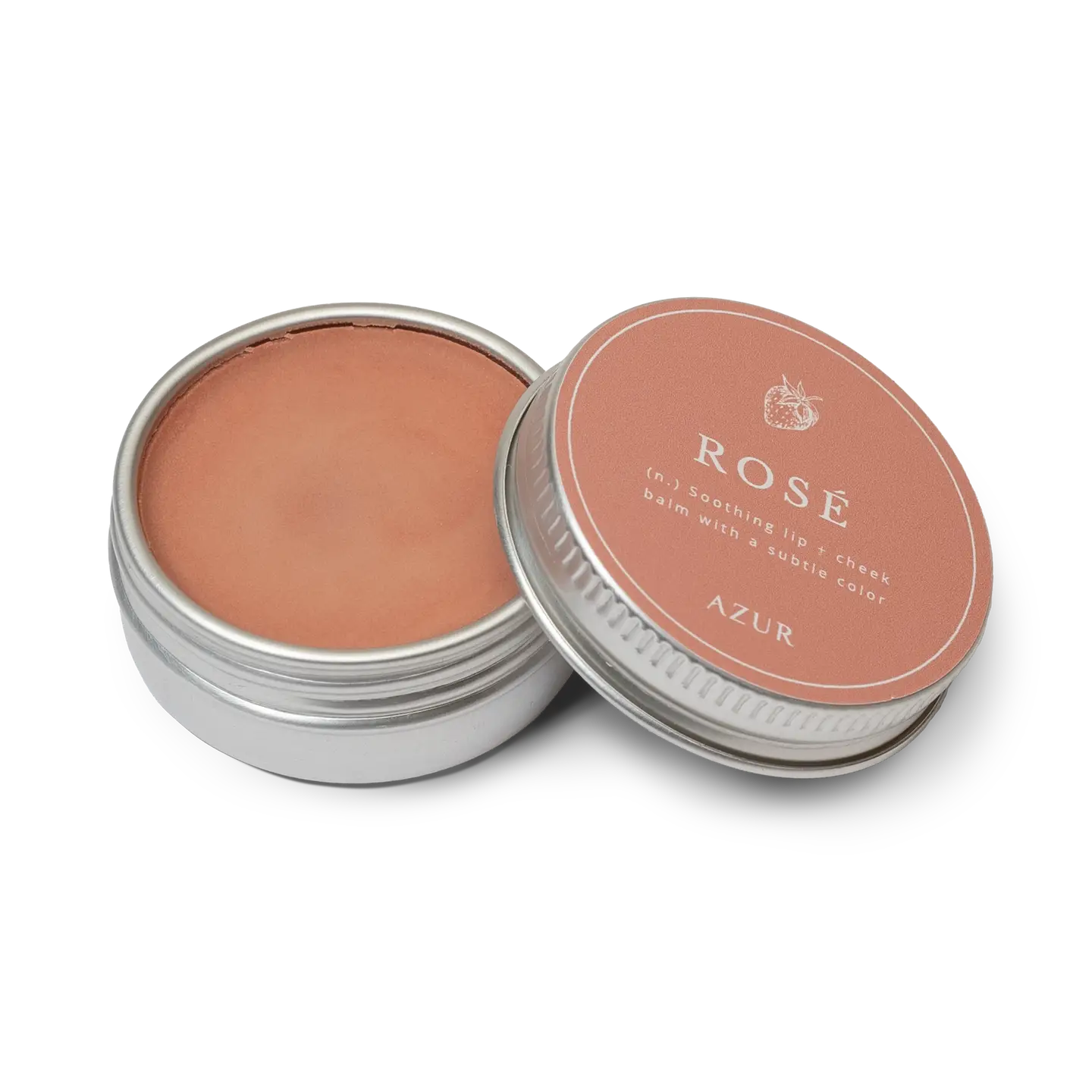 ROSE natuurlijke lippenbalsem voor lippen en wangen met zachte roze tint
