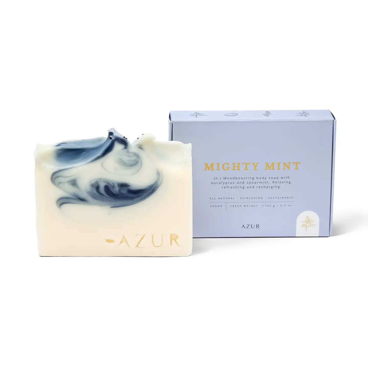 Mighty Mint Bodybar natuurlijke zeep met eucalyptus en pepermunt