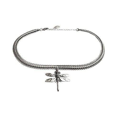 Libelle Choker Zilver – Lotta Djossou Paris
