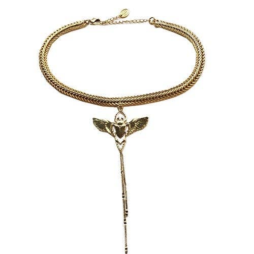 Gouden Kever Choker – Lotta Djossou Paris
