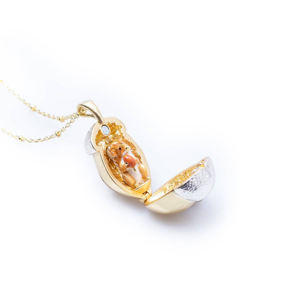 Eekhoorn & Eikel Medaillon Ketting - Bill Skinner