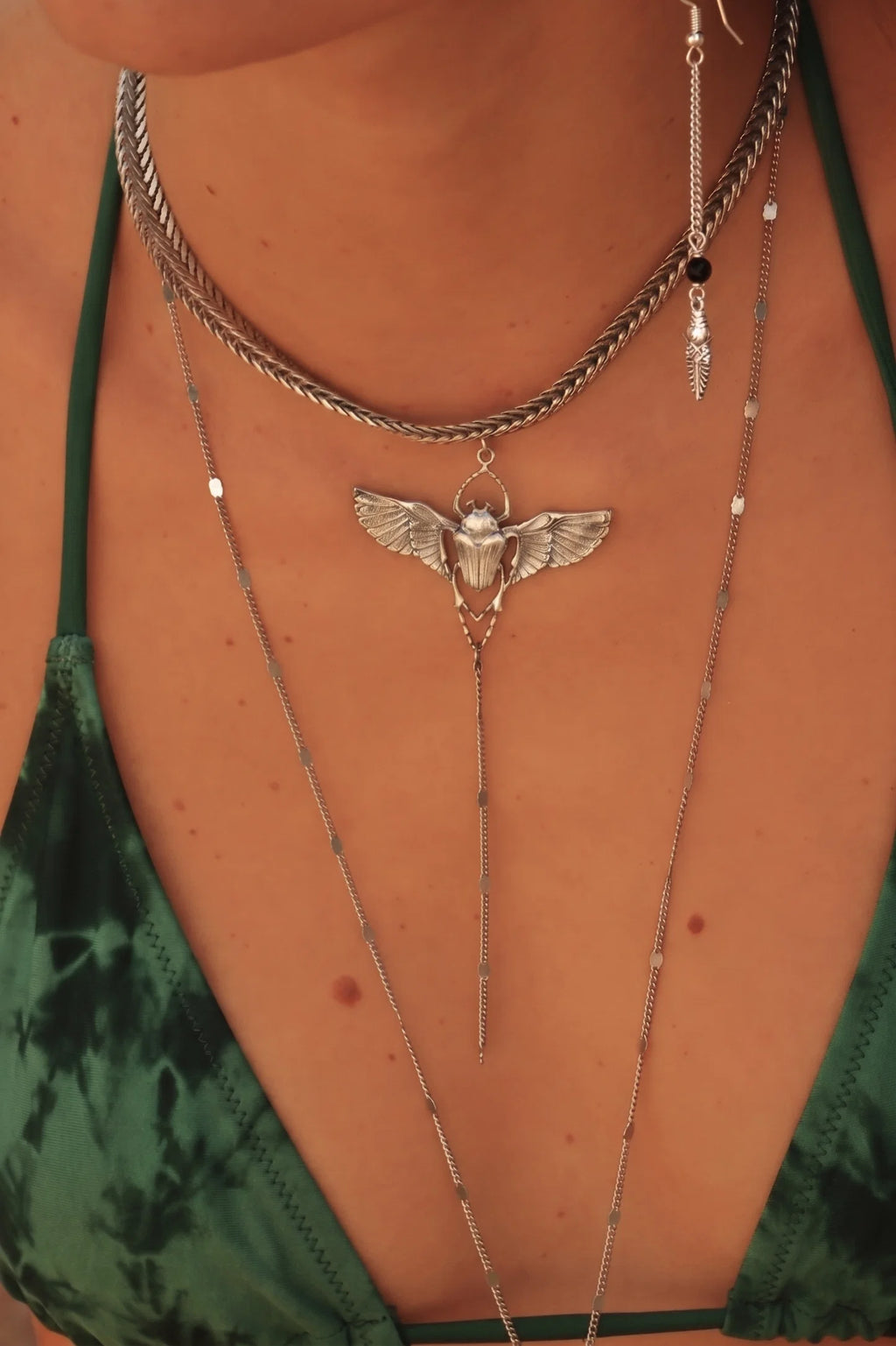 Zilveren Kever Choker – Lotta Djossou Paris