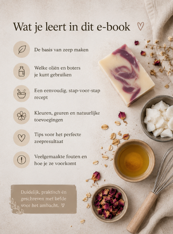 E-book Zelf Natuurlijke Zeep Maken