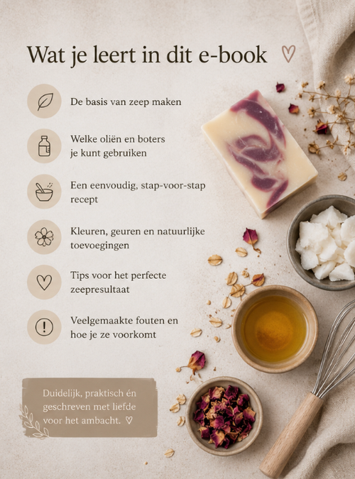 E-book Zelf Natuurlijke Zeep Maken