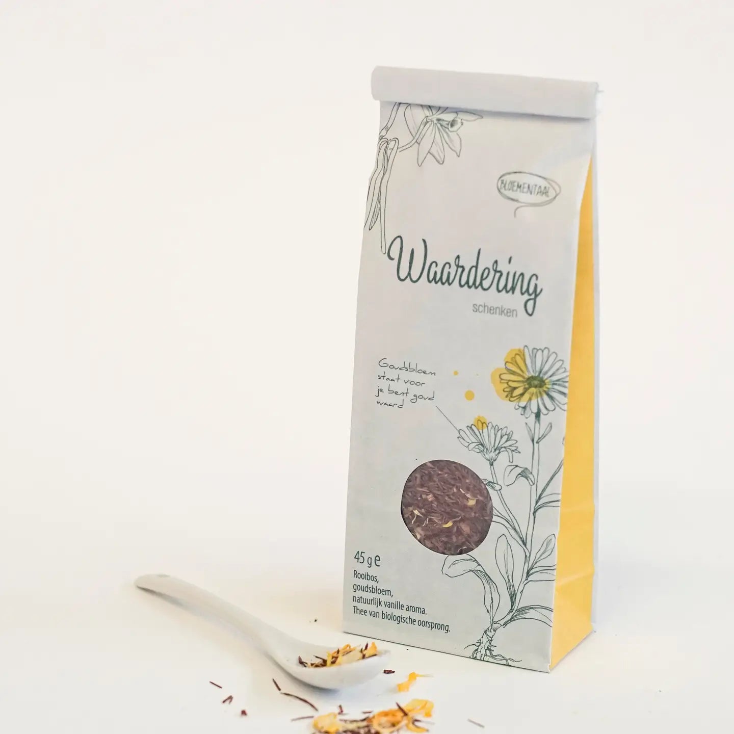 Waardering Schenken biologische rooibosthee met goudsbloem en vanille