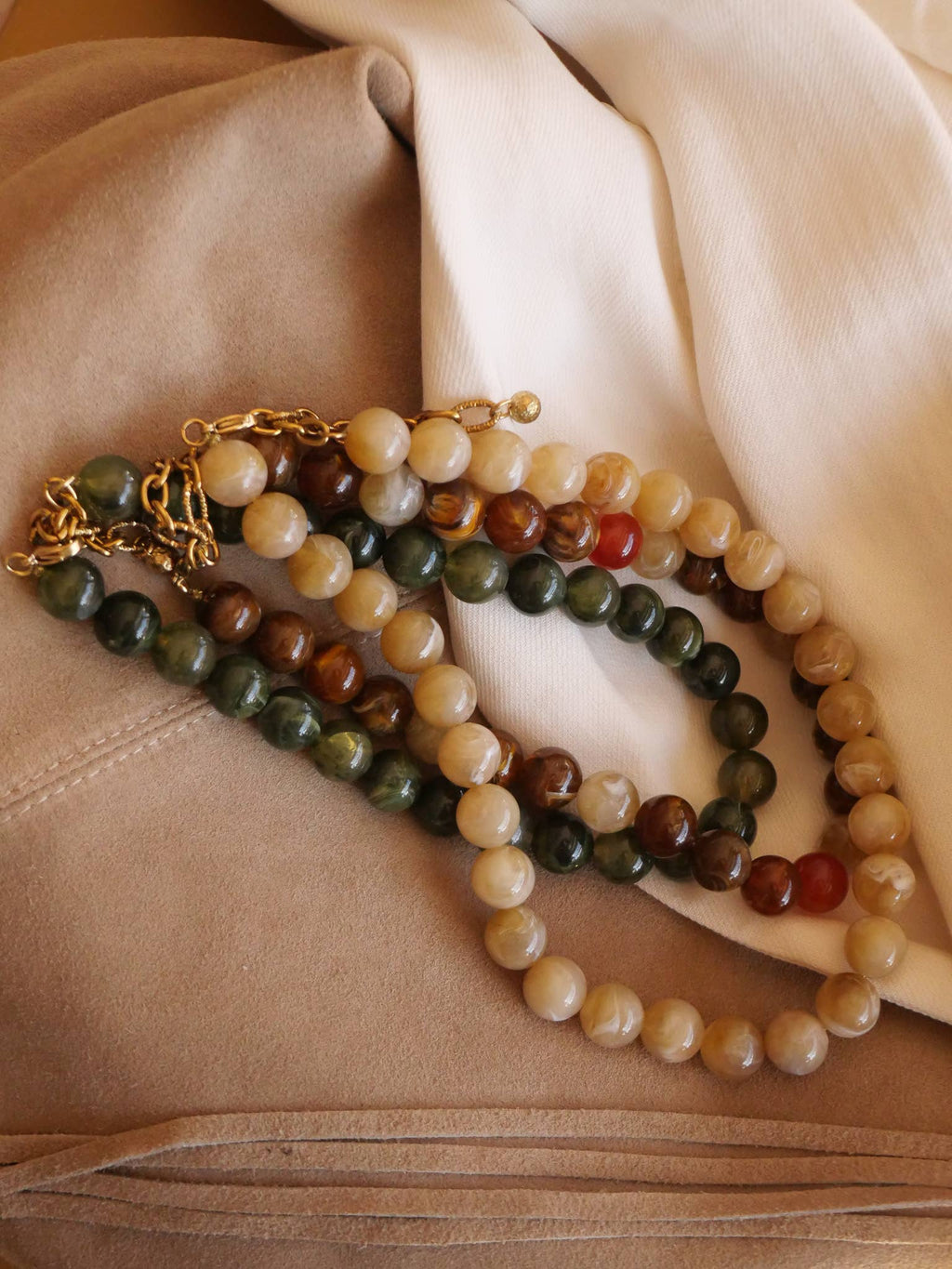 Juna ketting – Crème