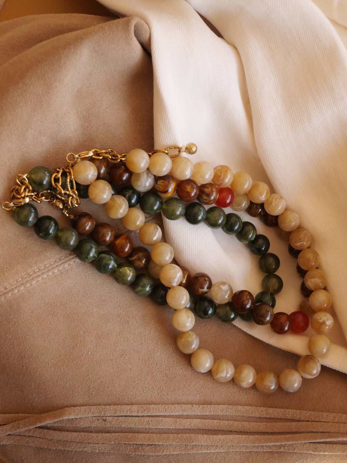 Juna ketting – Crème