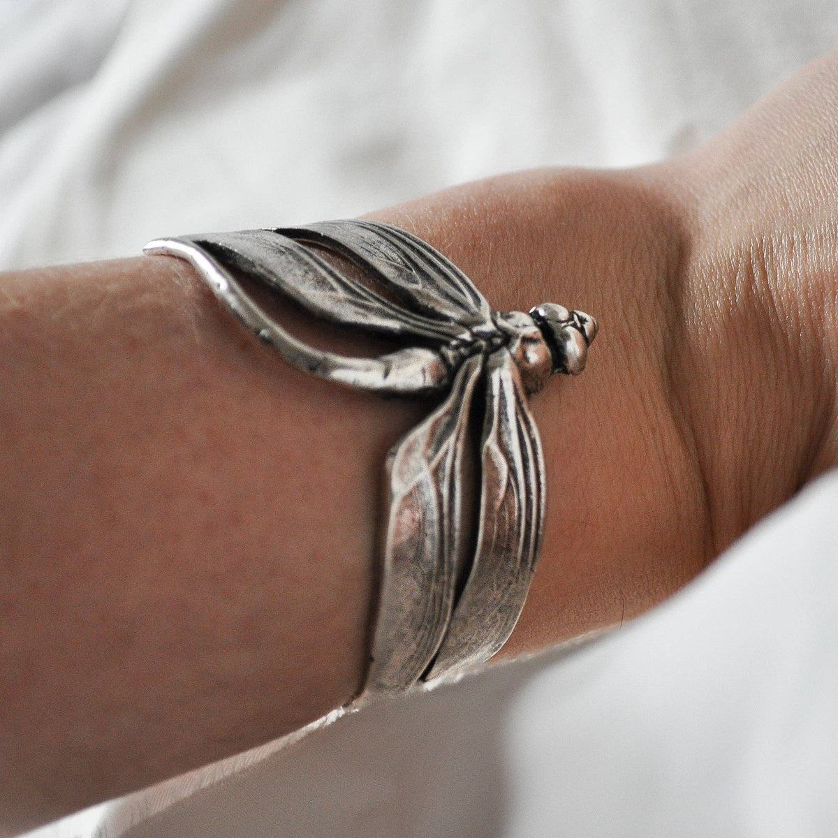 Libelle armband verzilverd - Lotta Djossou Paris