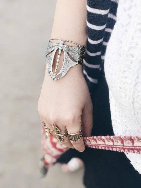 Zilveren Vliegende Libelle Armband – Lotta Djossou Paris