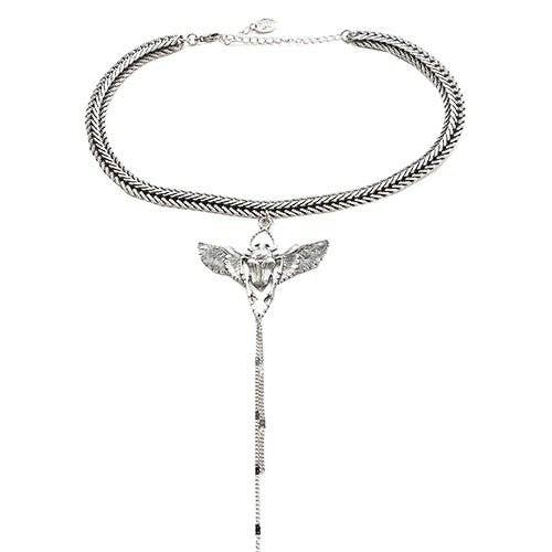 Zilveren Kever Choker – Lotta Djossou Paris