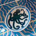 Handgemaakt keramieken zeepbakje Octopus met mediterraan design uit India