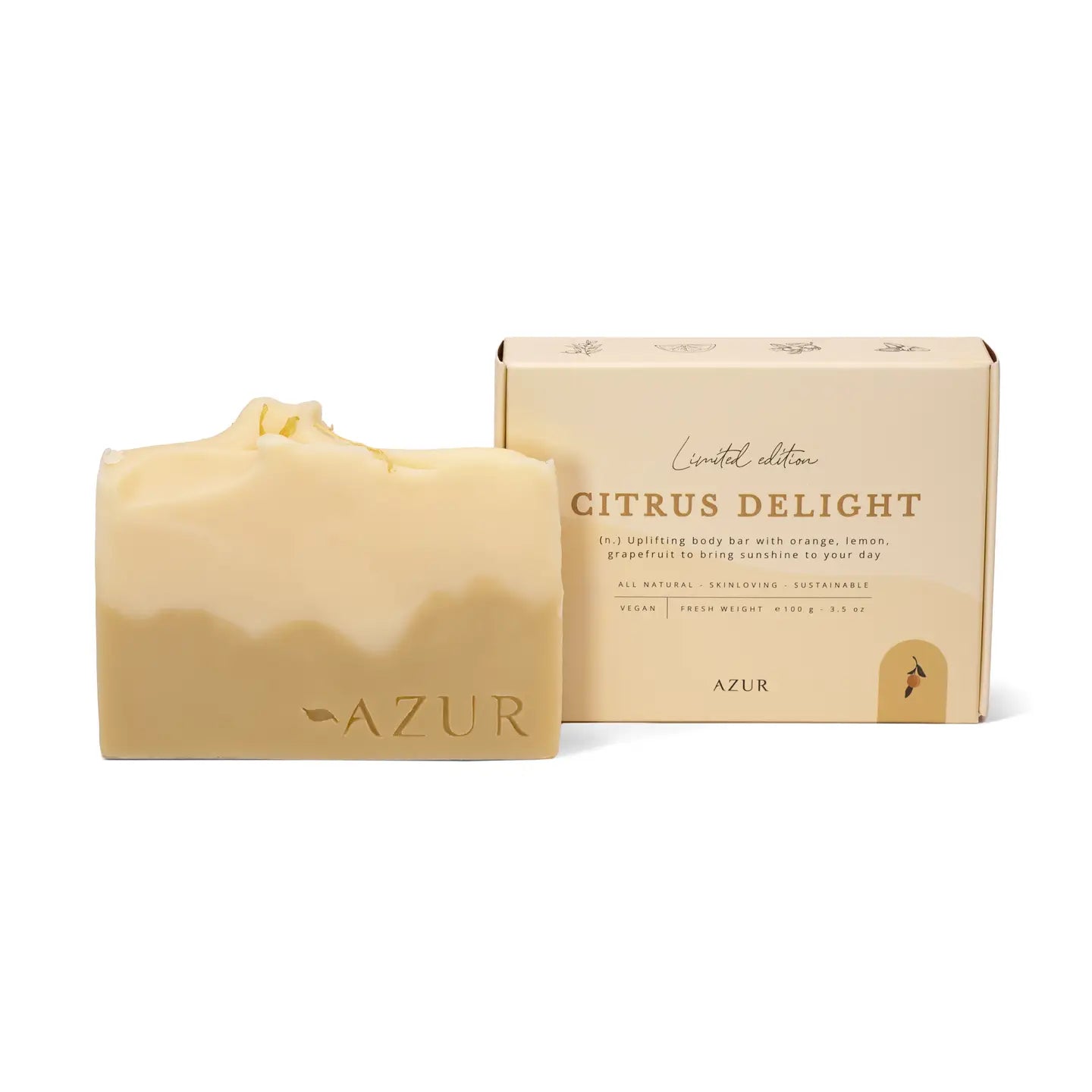 Citrus Delight Bodybar natuurlijke zeep met grapefruit sinaasappel en citroen