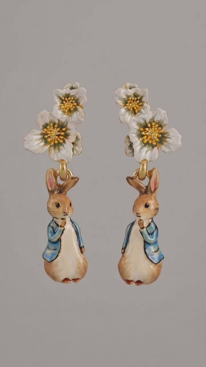 Peter Rabbit Bloesem Oorbellen – Fable England